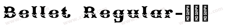 Bellet Regular字体转换